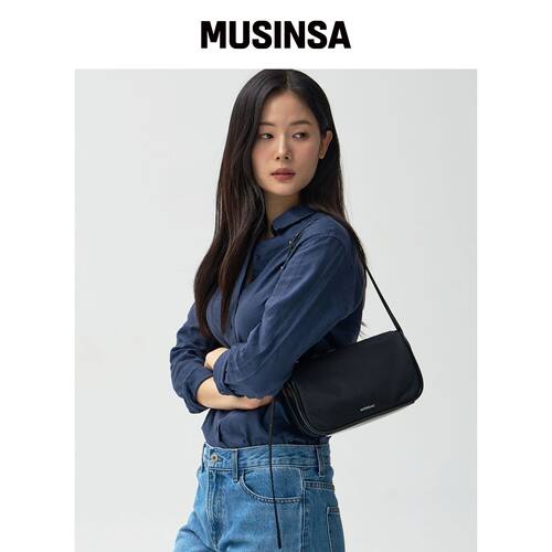 MONSAC MONSAC CLOI 尼龙肩背包中号 黑色 AP15-韩国官网直邮进口