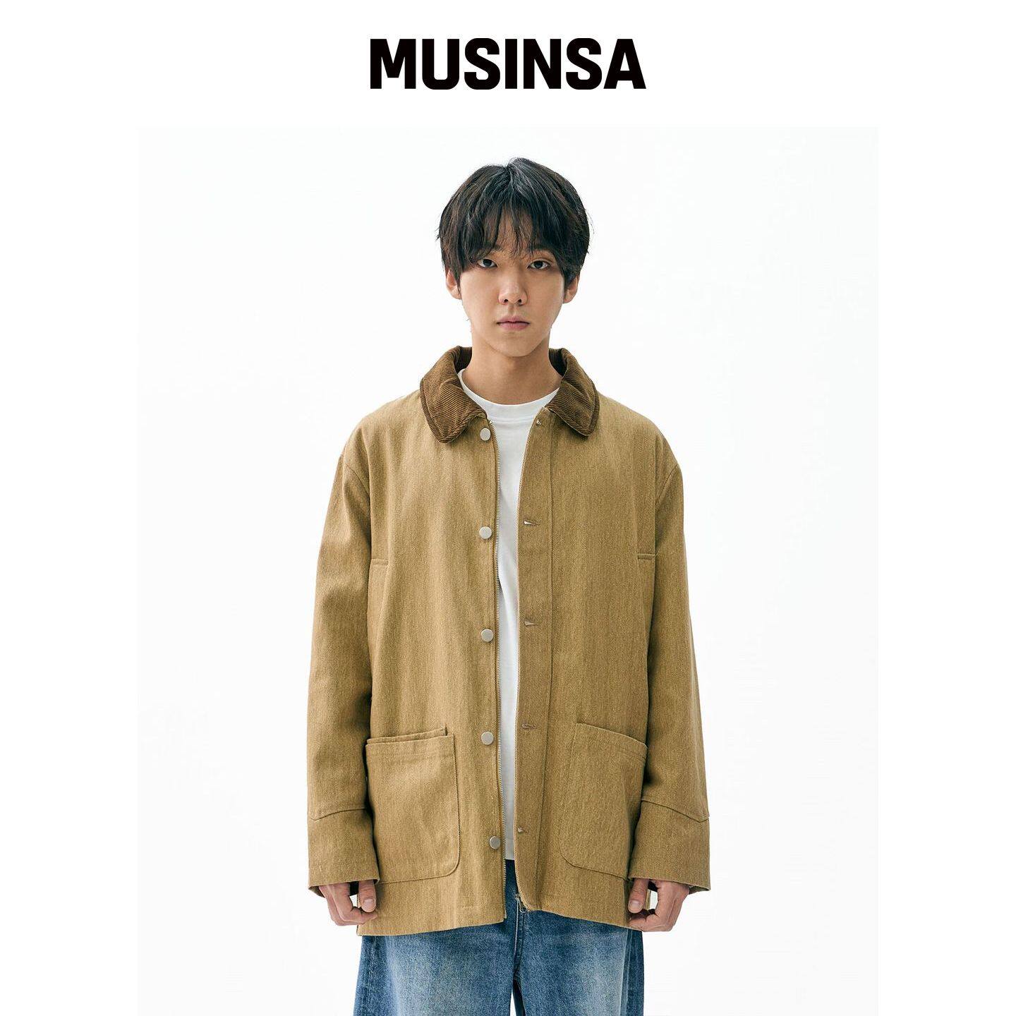 FDR 工作风沙滩长外套棕色 MUSINSA韩国官网直邮进口