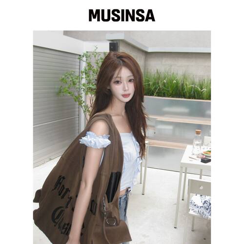 IDWS 棕色单肩包 MUSINSA韩国官网直邮进口