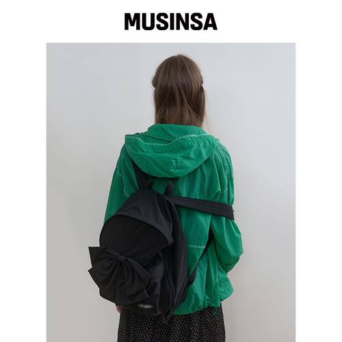 NOCONTENT 339. 蝴蝶结背包 _ 黑色 MUSINSA韩国官网直邮进口