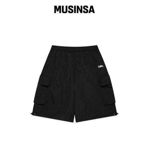 LMC OG ESSENTIAL 黑色百慕大短裤韩国官网直邮进口MUSINSA