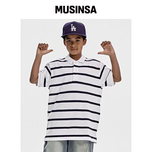TAKEASY KIDS Pique 半包T恤 (WHITE)韩国官网直邮进口MUSINSA