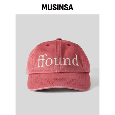 HUMAN N CAT Pound 2 水洗复古棒球帽 [红色] MU韩国官网直邮进口