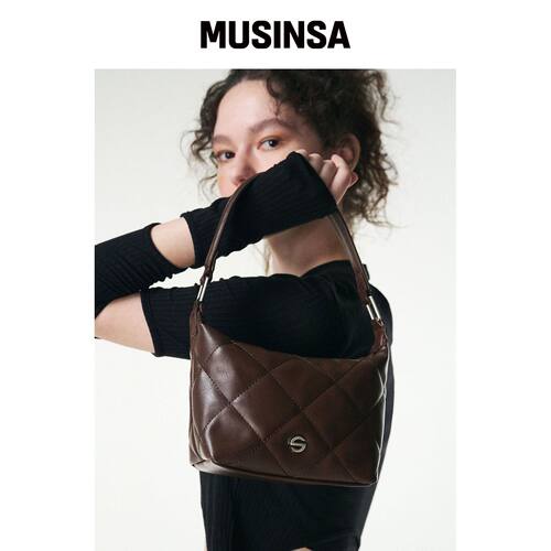 SEMICODE glow puff bag - 巧克棕韩国官网直邮进口MUSINSA