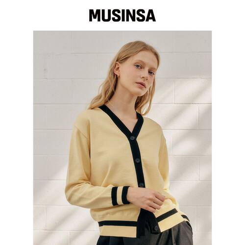 YUPPE COLOR CARDIGAN_YELLOW MUSINSA韩国官网直邮进口