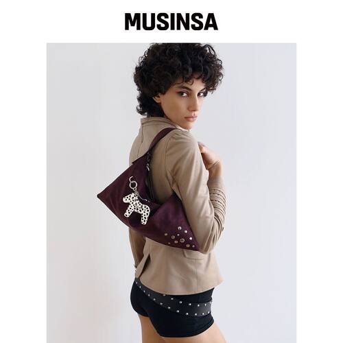 SAND MUSEUM RORA HOBO BAG MINI [紫色] MUSINS韩国官网直邮进口
