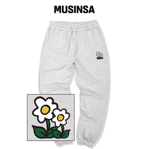 TRIPSHION 双花LOGO运动卫裤 - WHITE韩国官网直邮进口MUSINSA