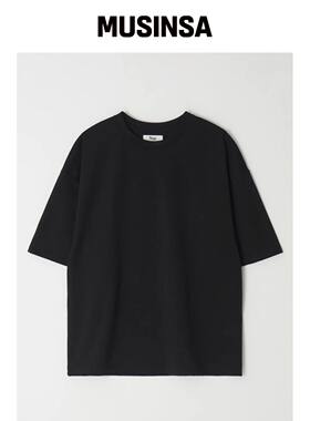 NUS YEI 1/2 Tee (罗纹) 黑色韩国官网直邮进口MUSINSA