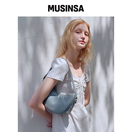 OVHEE 梅丽霍博包 Meli Hobo Bag_尘蓝色 MUSINS韩国官网直邮进口