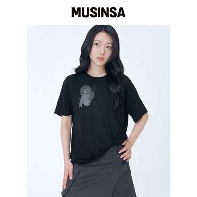 MISEKI SEOUL Hannah fairy twist 短袖 黑色韩国官网直邮进口