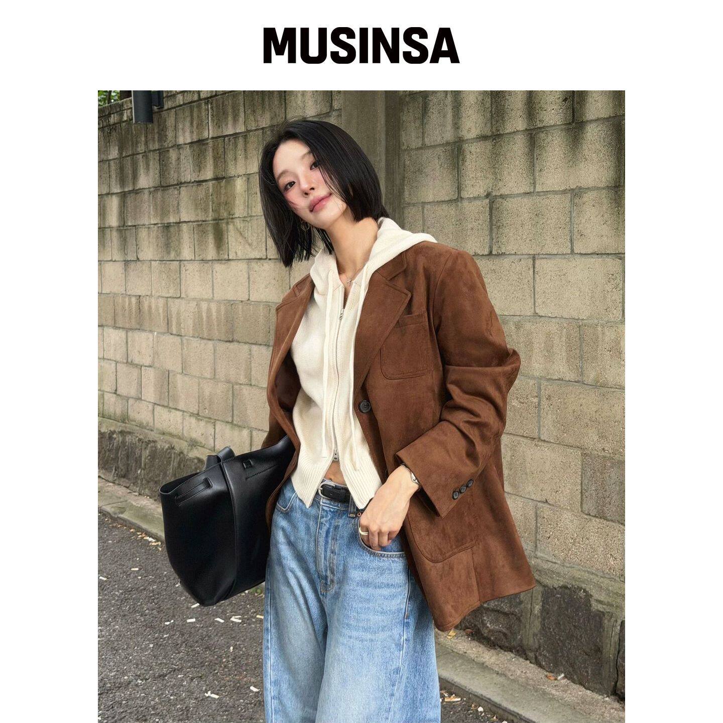 LOOKAST 单面绒西装外套百搭通勤风夹克MUSINSA韩国官网直邮进口