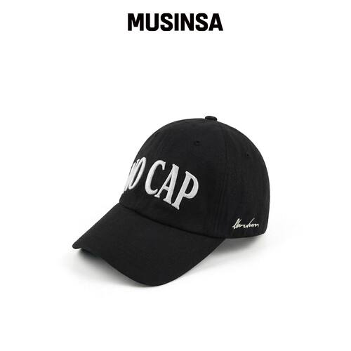 VERUTUM NO CAP VOLD 标语棒球帽 VLACK MUSINSA韩国官网直邮进口