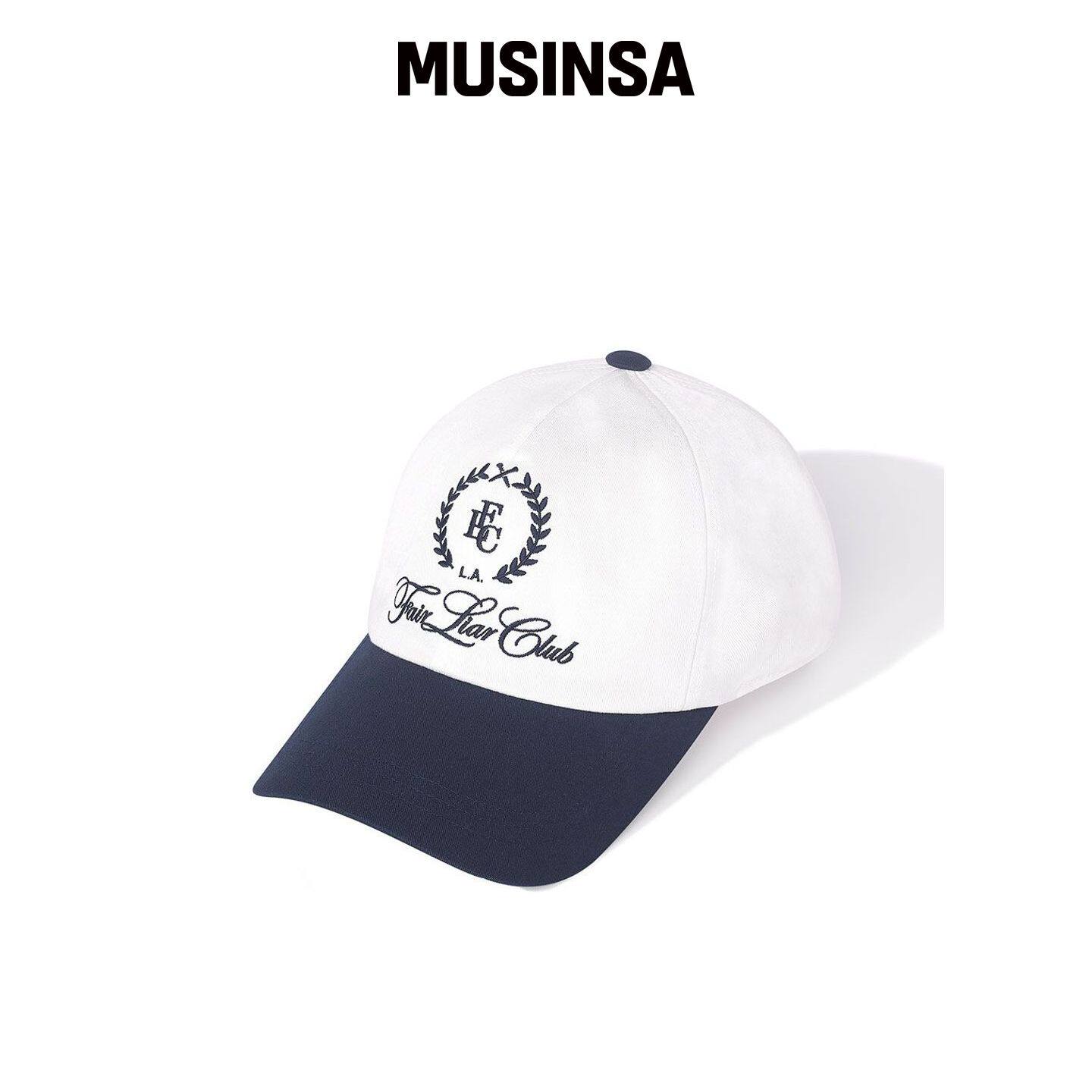 FAIRLIAR CLUB FLC Edw 棉质棒球帽_WHITE MUSIN韩国官网直邮进口图片