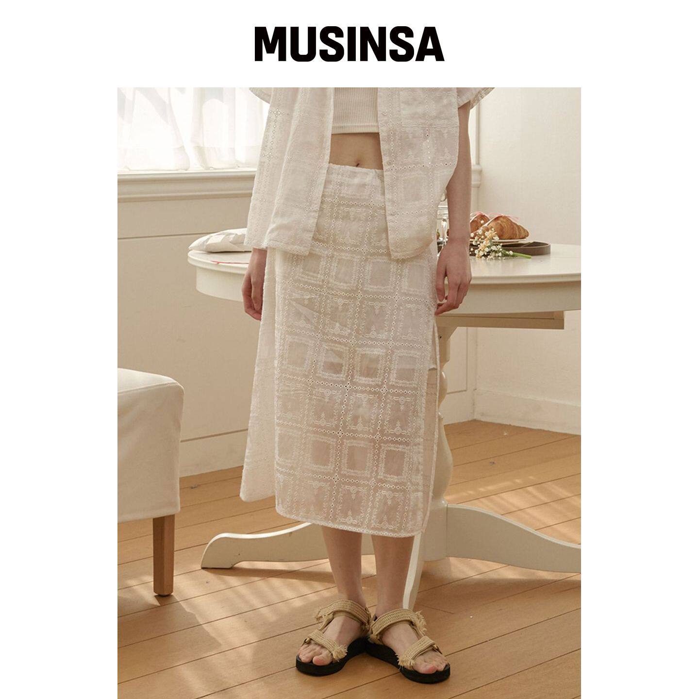 OPENING SUNSHINE SiS 蕾丝打底裙子 MUSINSA韩国直邮官方正品