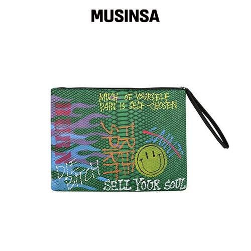 THE MADNESS HAND WORK FREE CLUTCH_GRN韩国官网直邮进口MUSINSA