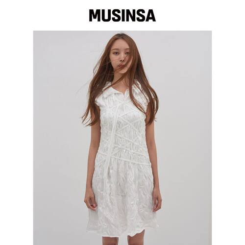 ICONOGRAPHY Tie me up 连衣裙 IV MUSINSA韩国官网直邮进口