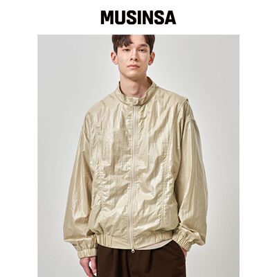 AOTT 裂纹涂层风衣 米色 MUSINSA韩国直邮官方正品