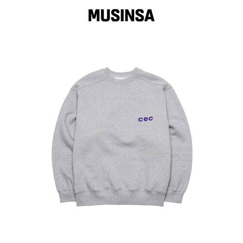 CHANCECHANCE CEC 卫衣（灰色/绒面） MUSINSA韩国官网直邮进口