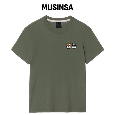 OKSTAR SIBA FRIENDS 刺绣短袖T恤 MUSINSA韩国直邮官方正品