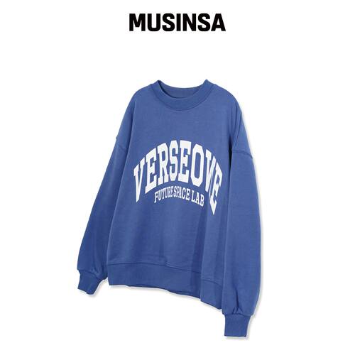 VERSE ONE ARCH LOGO CREWNECK SWEATSHIRTS 靛韩国官网直邮进口