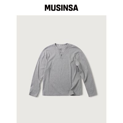 MOOD INSIDE 罗纹亨利领长袖衫_8色 MUSINSA韩国官网直邮进口