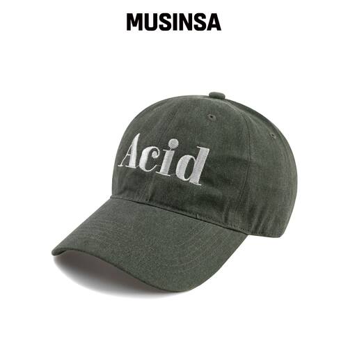 WICK ACID PIGMENT 棒球帽-卡其色韩国官网直邮进口