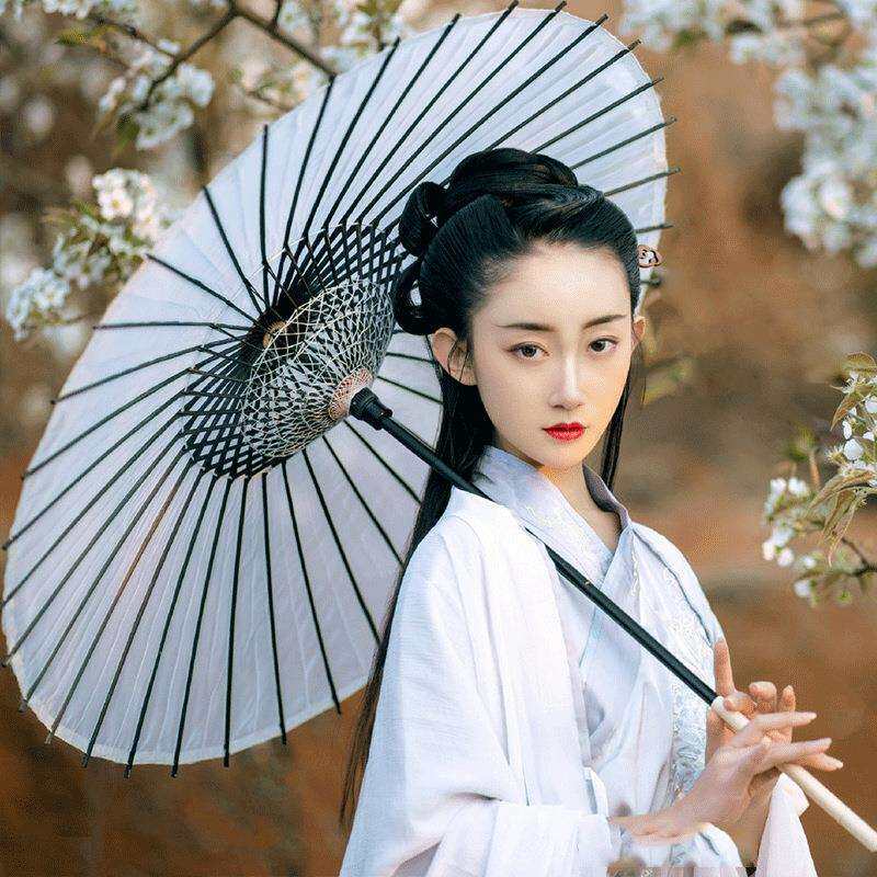 拾梦日式古风长柄真丝油纸伞和伞和风伞古典古装伞摄影渐变汉服伞