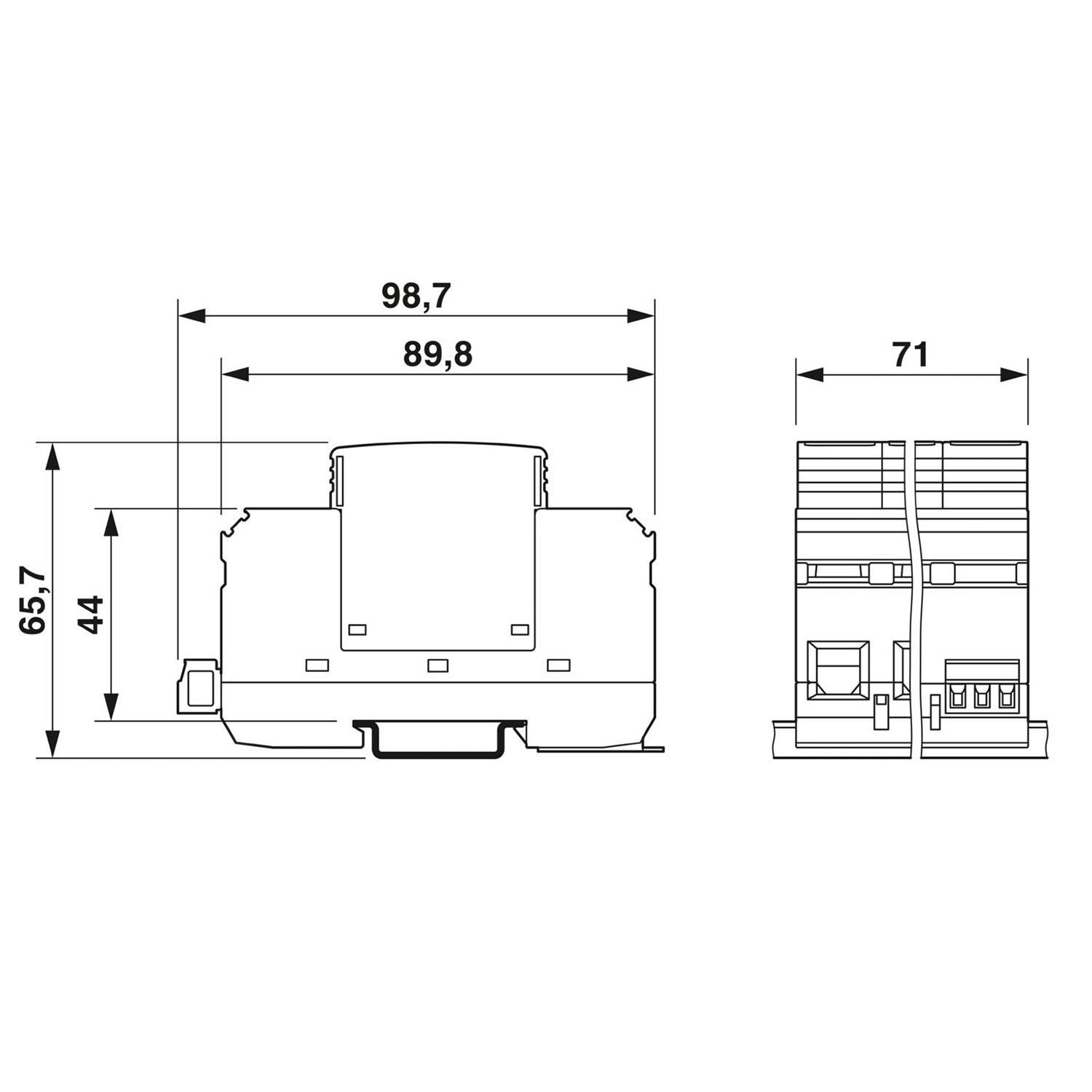 菲尼克斯2801497 VAL-MS 230IT/3+1/FM/S1浪涌保护器电涌防雷器