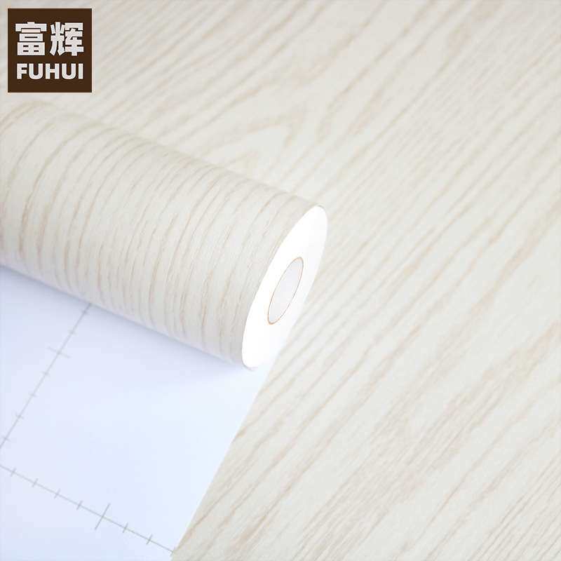 PVC导气槽木纹贴纸门柜家具翻新墙纸自粘壁纸不透底展柜波音软片