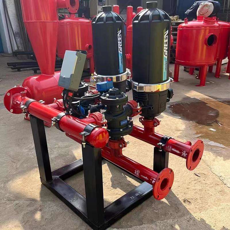 全自动反冲洗叠片过滤器6寸水肥一体化砂石过滤器农业灌溉系统