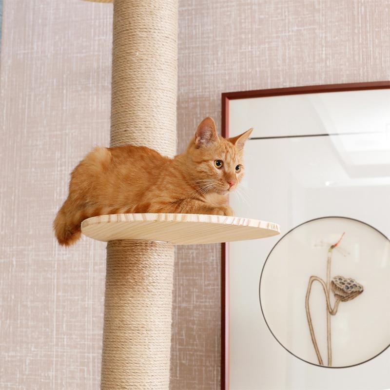 时尚宠物实木猫爬架通天柱剑麻猫家具窝树猫窝厂家直销可订做尺寸