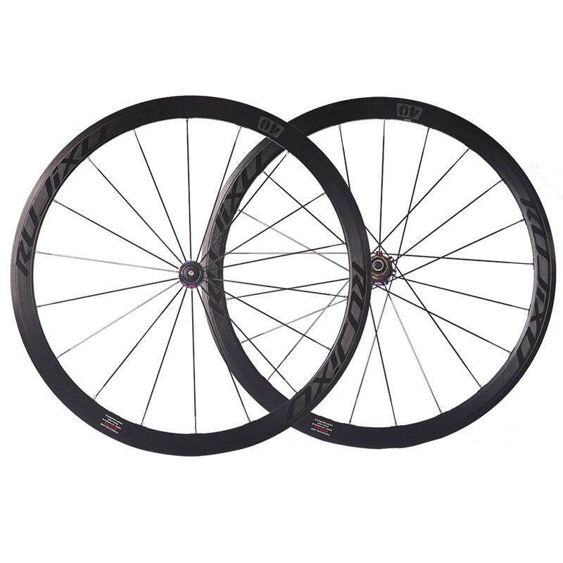 700c 50MM框高RUJIXU锐杰逊直拉破风辐条公路自行车轮组V/C刹圈刹