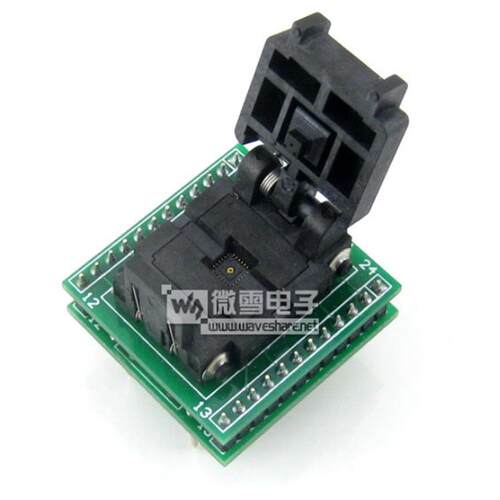 QFN24转DIP24 编程座 IC测试座 引脚间距0.5mm 24QN50K14040带板