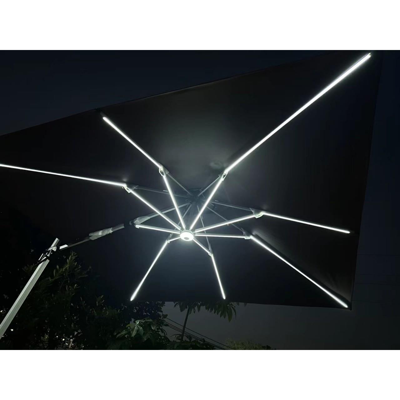 户外遮阳伞阿波罗罗马伞庭院伞露台花园室外大太阳伞带灯户外大伞