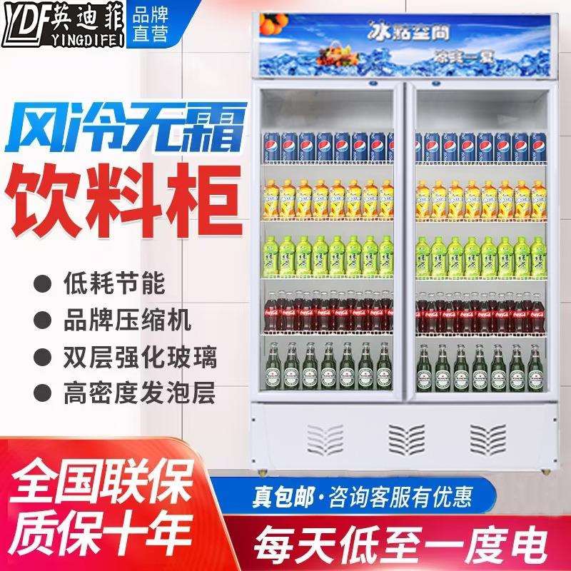 大容量保鲜展示柜啤酒厂蔬菜饮料展示柜单双三门超市便利店保鲜柜