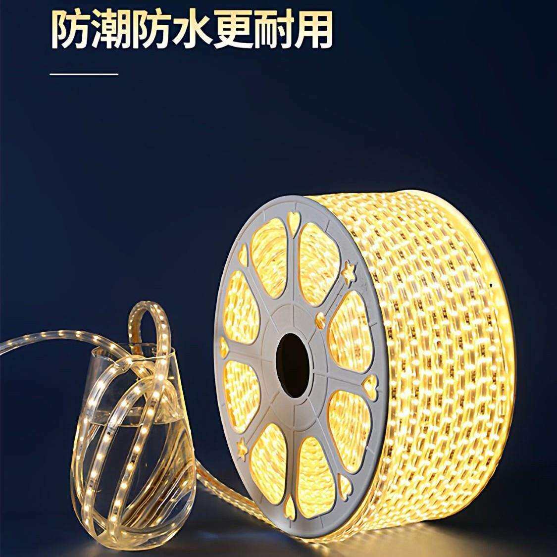 佛山照明led灯带220超亮吊顶户外亮化工程家用白光防水客厅工地