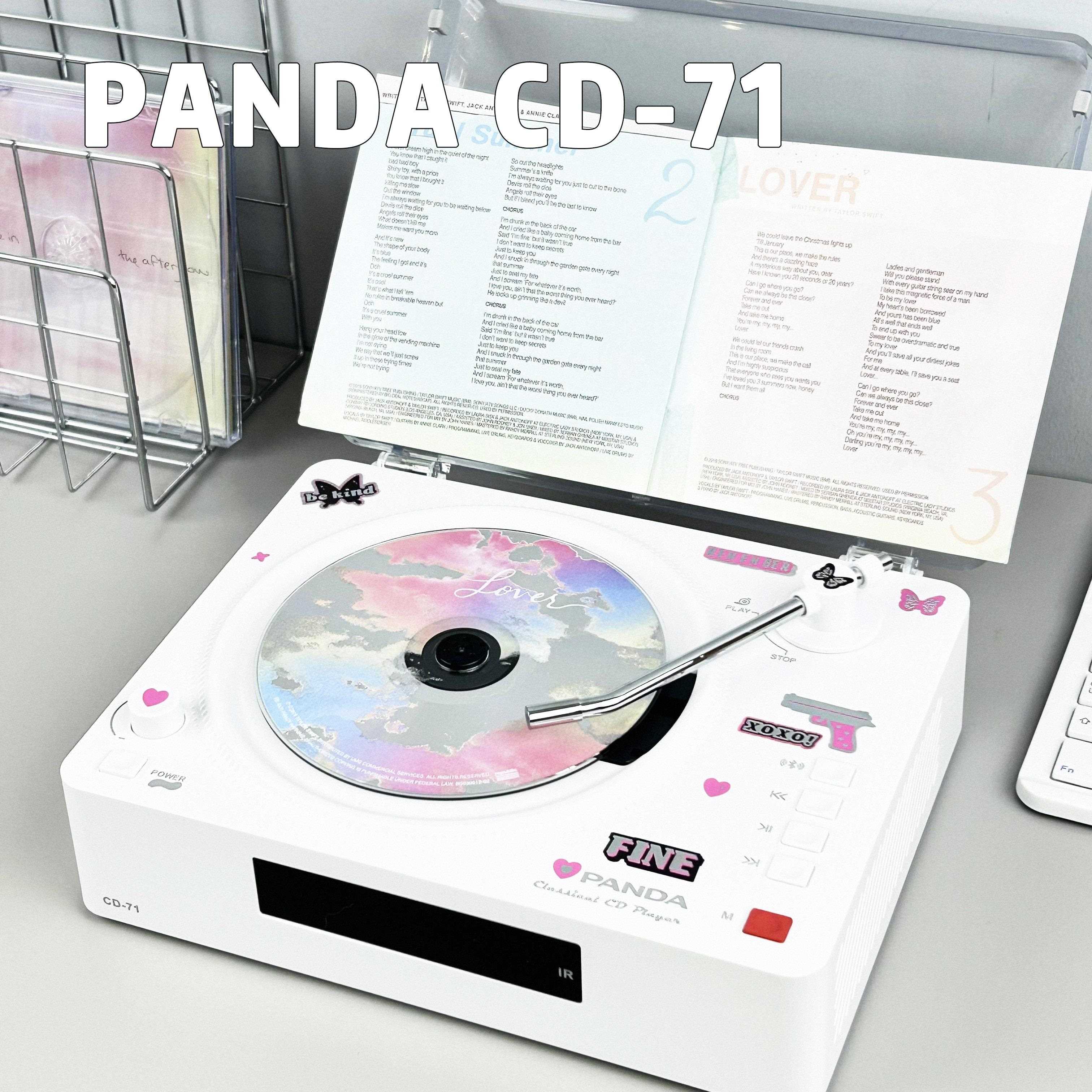 熊猫CD71双向蓝牙一体式CD机高音质音响光碟专辑唱片机播放器礼物
