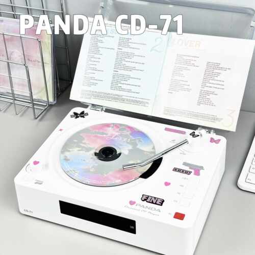 熊猫CD71双向蓝牙一体式CD机高音质音响光碟专辑唱片机播放器礼物