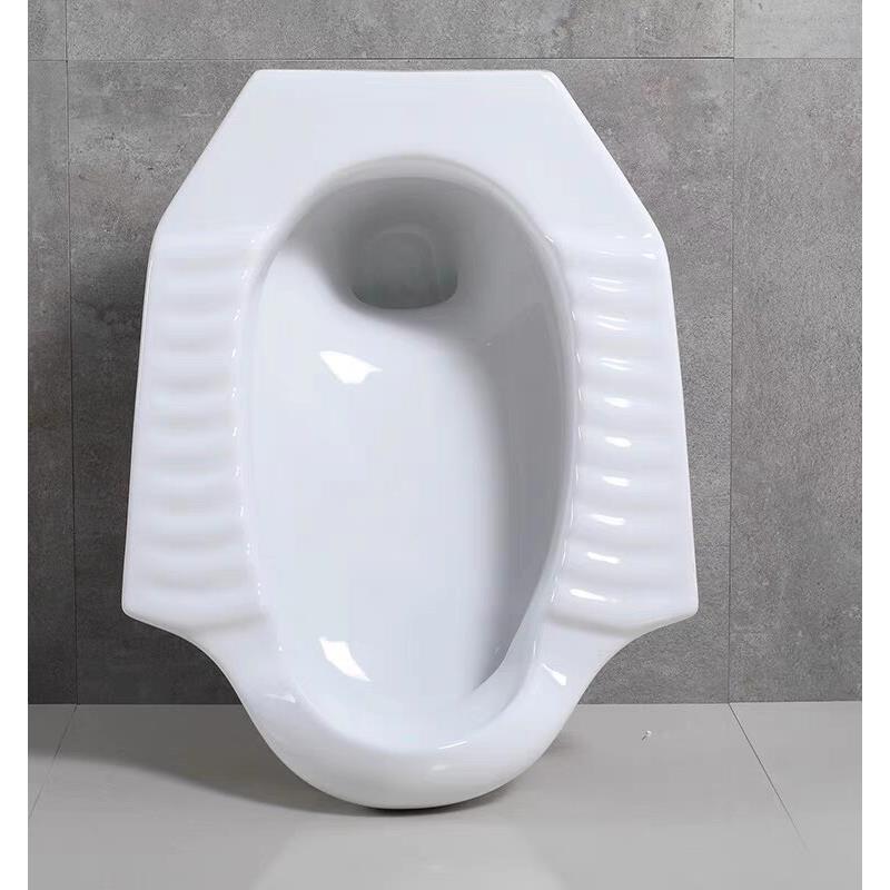 带前挡水蹲便器陶瓷大便器 前排水隔臭带存水弯