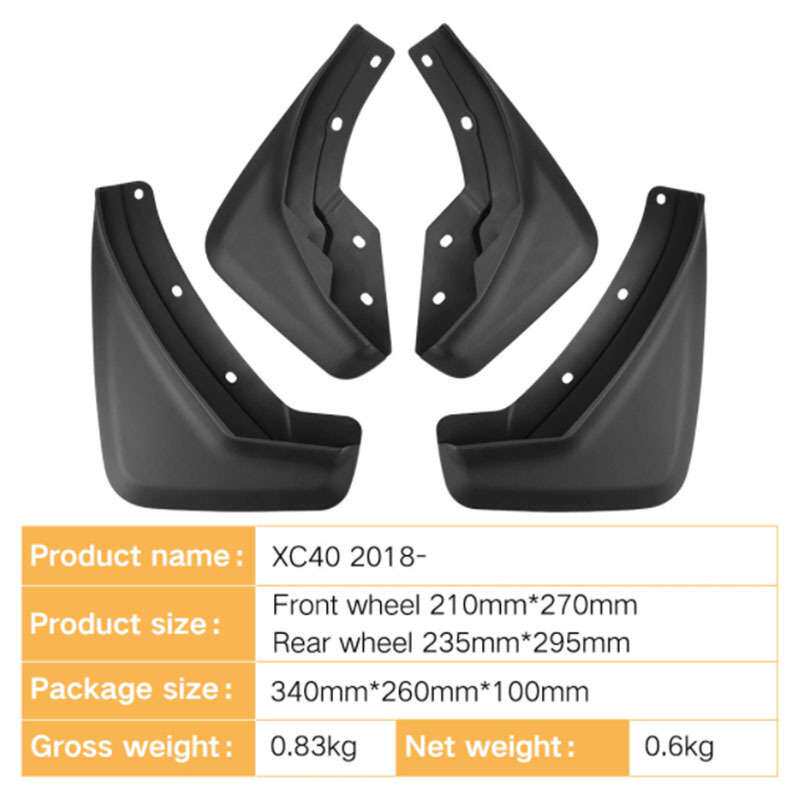 适用于沃尔沃Volvo XC40 2018-2024汽车挡泥板 