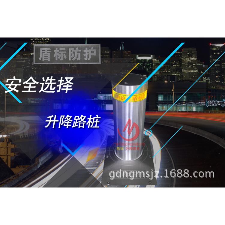 厂家供应不锈钢自动升降柱 液压一体升降路桩 反光交通伸缩路障