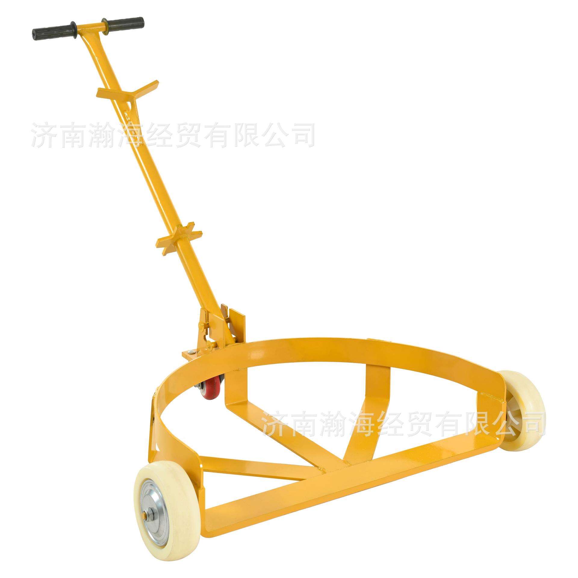 油桶搬运车 55加仑低位油桶运输车手柄可开油桶盖