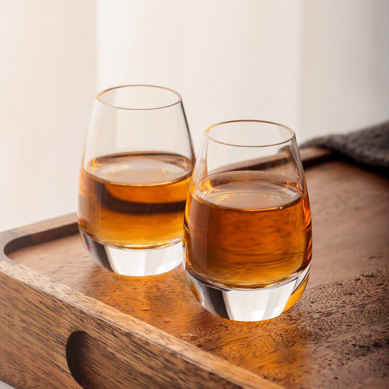 日式清酒壶水晶玻璃冰酒壶家用清酒杯黄酒温酒壶烫酒器小号烈酒杯