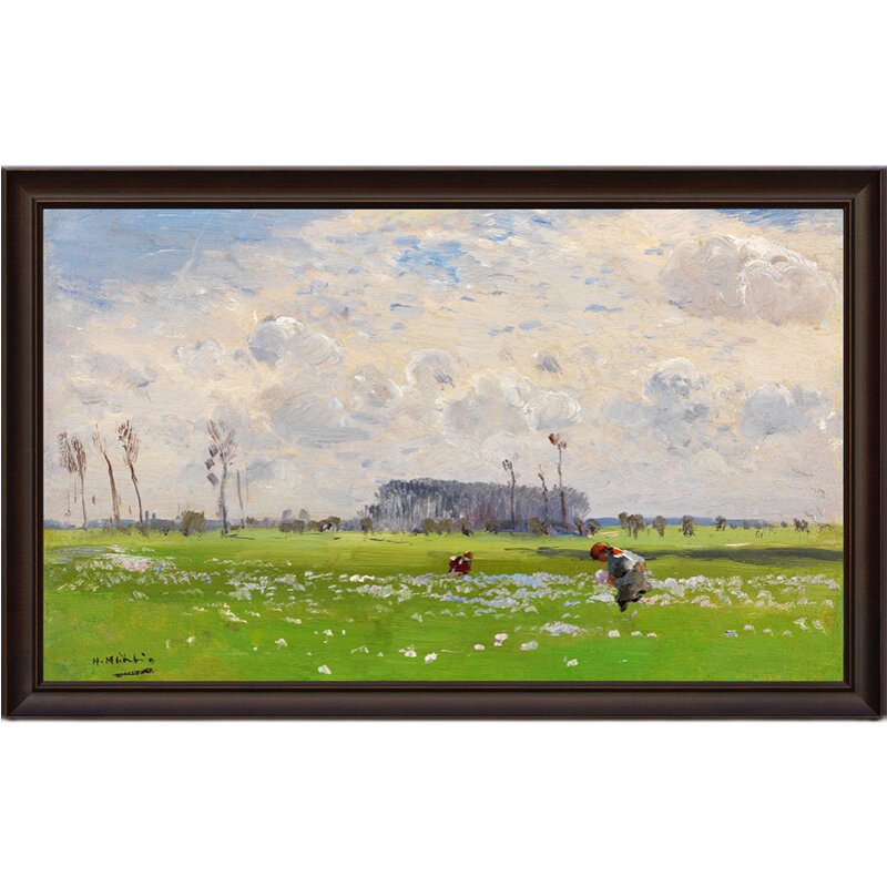 风色欧式风景油画客厅玄关挂画 实木外框装饰艺术