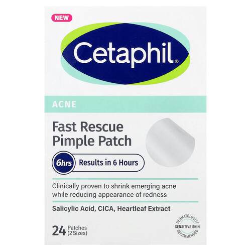 丝塔芙,Fast Rescue Pimple Patch, Sensitive Skin, 24 Patches