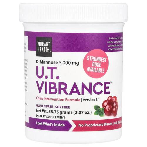 Vibrant Health,泌尿系统Vibrance，D-甘露糖版本 1.1，2.07 盎司