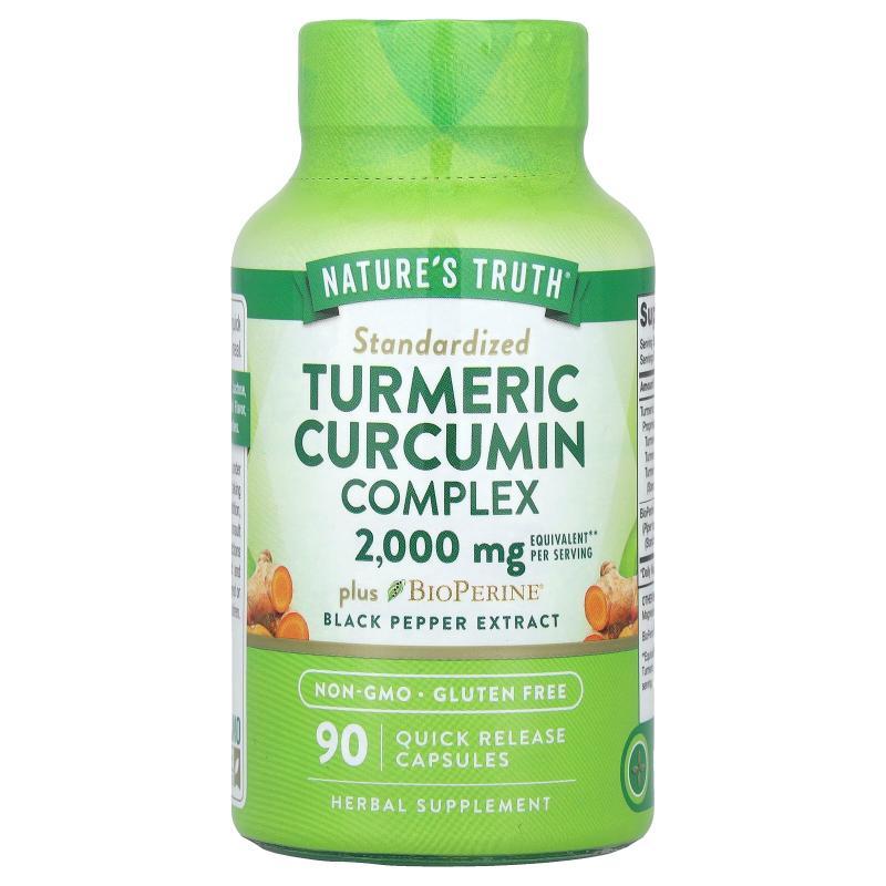 Nature's Truth,姜黄素复合物加 BioPerine® 黑胡椒提取物，90 粒图片