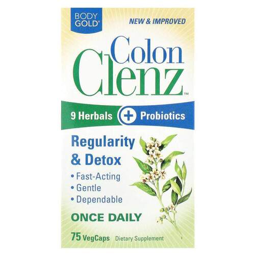 BodyGold,Colon Clenz™，75 粒素食胶囊