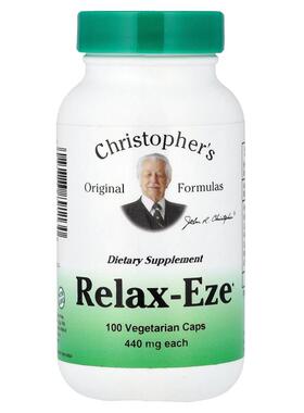 Christopher's Original Formulas,Relax-Eze，440 毫克，100 粒