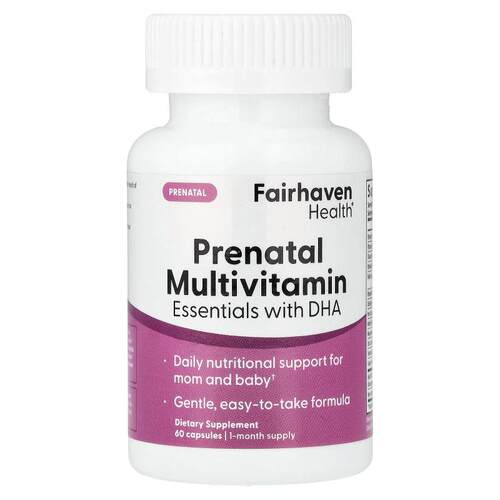 爱希儿,Prenatal Multivitamin Essentials with DHA，柠檬味，60